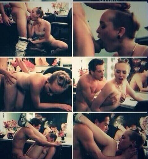 celebrity-nudes-leaked:
Breaking News! Miley Cyrus Back Stage...