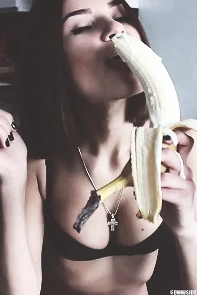 Awesome novice wife gif image with a superb brunette