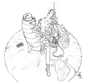 Alice & the capterpillar smoking and sexing