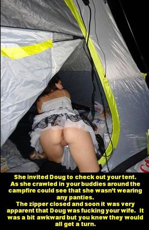 Camping with wife and friends