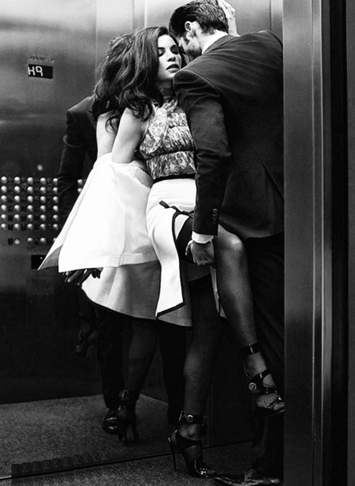 he's going up, and she's going down