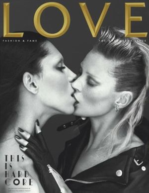 MTF, Supermodels Lea T. & Kate Moss Kiss