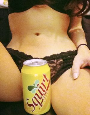 When you realize that the amount she does "Squirt" out is the same amount in the can...