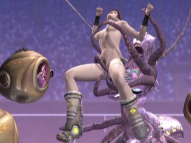 This seriously bizarre clip from PornoMation 2 by Cherry Boxxx, Pornotopia and K-Beech features an alien-bug tentacle sex and triple penetr