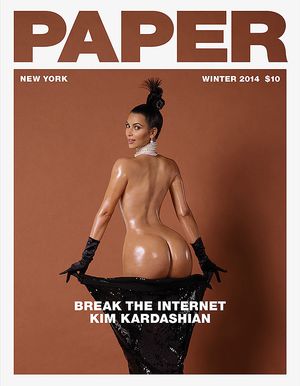 Kim Kardashian tries to break the internet