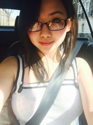 She's got her driving glasses on