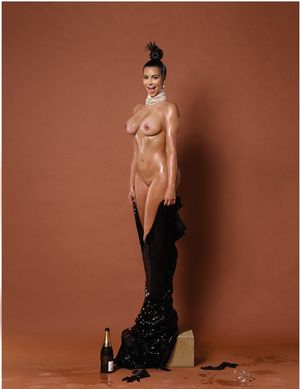 Kim Kardashian naked for the Paper Magazine