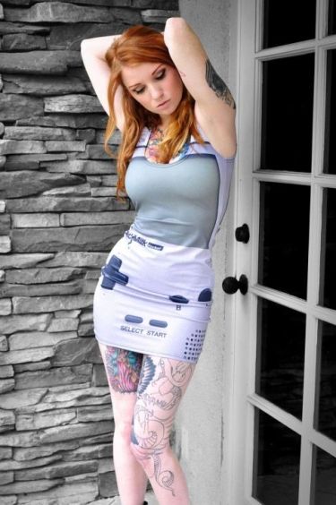 banging readhead nintendo girl cosplay