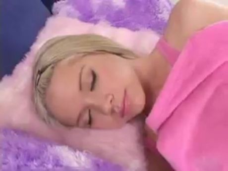 Maid teaches hot blonde about sex