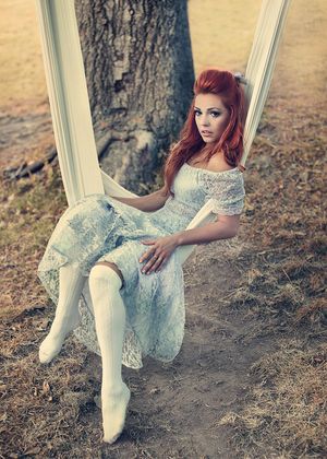 Hot Lingerie Models Wearing High Heels 381