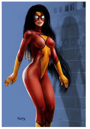 Spider Woman Pinup Fan Art