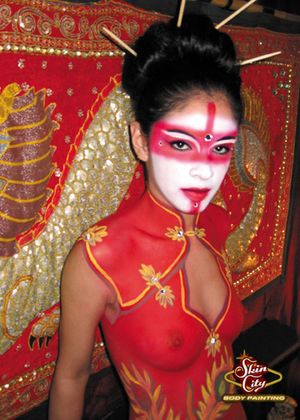 Asian body paint