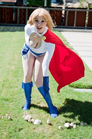 powergirl bending over