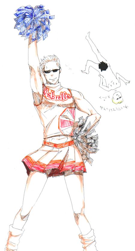 wesker is umbrellas cheerleader LOL