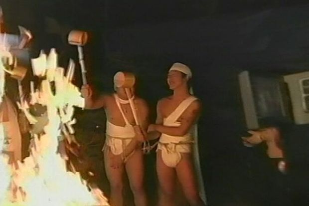 Watch Japanese men participate in a Hadaka Matsuri, or a "naked festival," in this exotically fascinating clip from Twinkle Angel