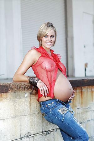 Beautiful blonde knocked up really good!