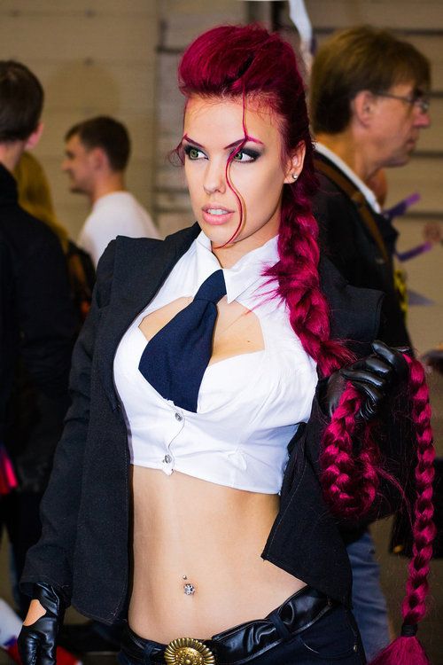 Crimson Viper (from Street Fighter) cosplay