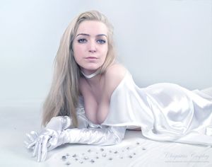 ridiculously hot emma frost cosplay