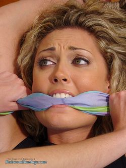 Melissa Jacobs always looks great with a gag in her mouth.