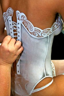 Bridal Corset body paint