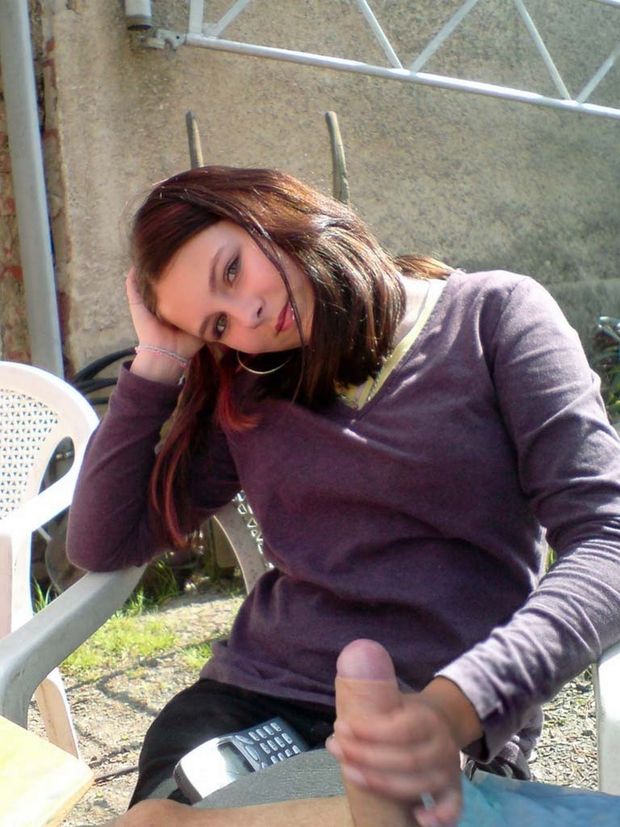 outdoor handjob