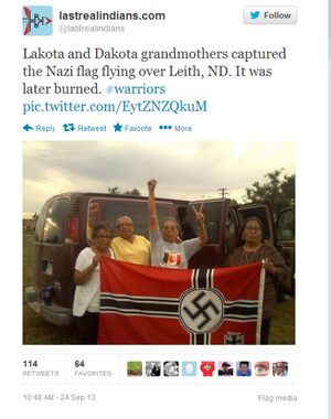 basedheisenberg: Neo-Nazis get their shit pushed in by native...