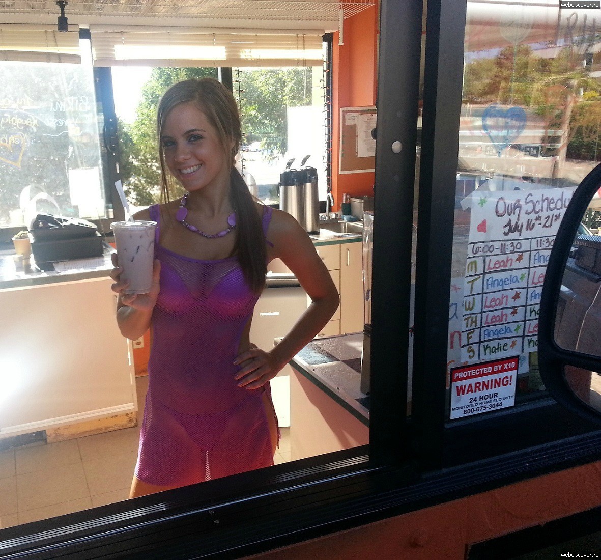 The only reason I get coffee here