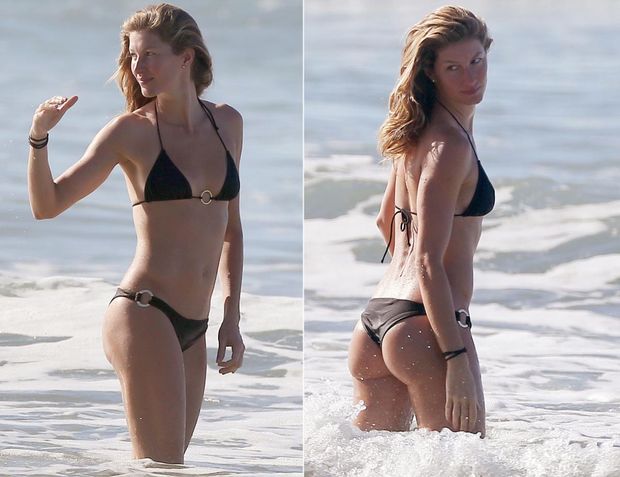 Gisele Bundchen shows off her incredible body in Costa Rica.