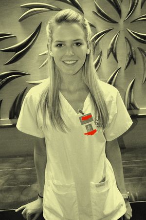 Gorgeous nursing student