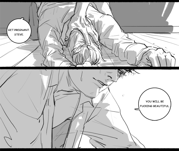 the avengers steve & burkcy mpreg hinted