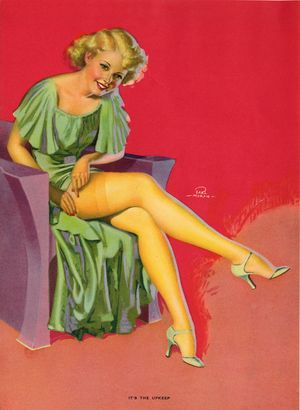 nice pin up with stockings