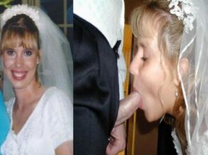 Blonde Mature on her Weddingday