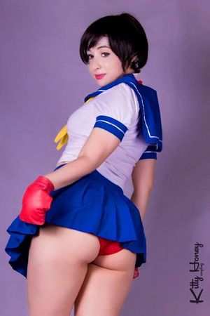 Kitty Honey as Sakura (Street Fighter)