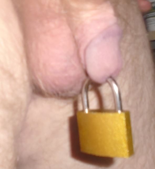 A Pad Lock Through My Cock