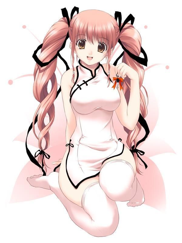 Tight pink cheongsam