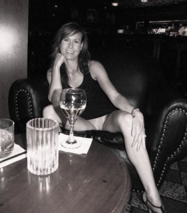 Upskirt at the lounge