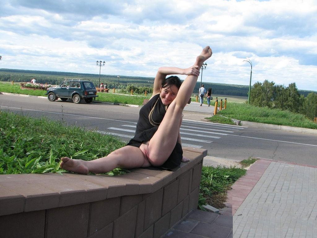 smooth flexible smiling exhibitionist