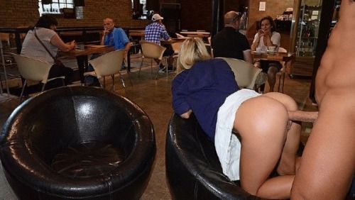 Euro Amateur Public Sex! guy picked up this horny slut Christen Courtney, she wanted the dick so bad that she started stroking and sucking his cock right there in the cafe. People pretended not to n