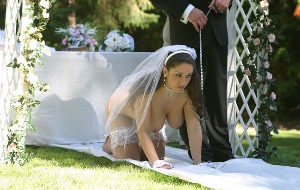 Walking my tenth wife after we just got married