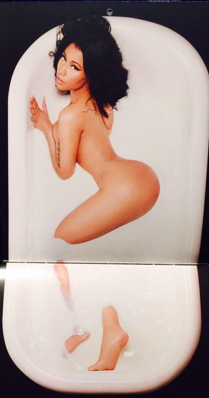 Nicki minaj taking milk bath