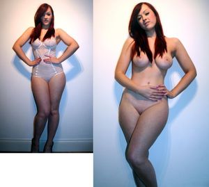 Find more beautiful girls with clothes on and off at www.clothesonclothesoff.com