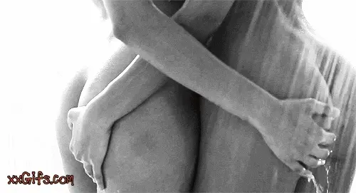 Wet lesbian naked ass in shower