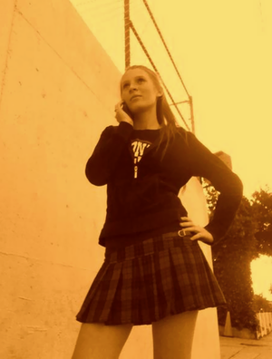 sexy teen with attitude on the streets