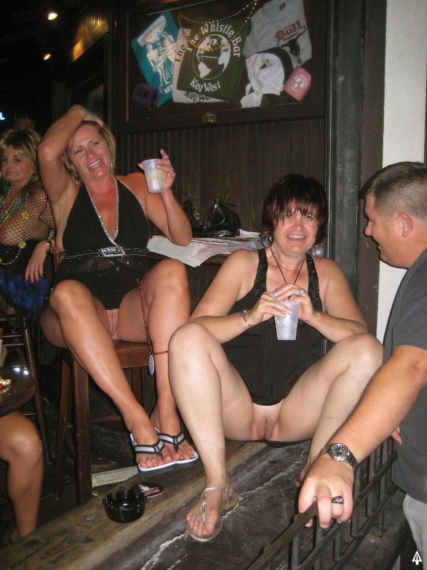 Old bitches out bar hopping without panties