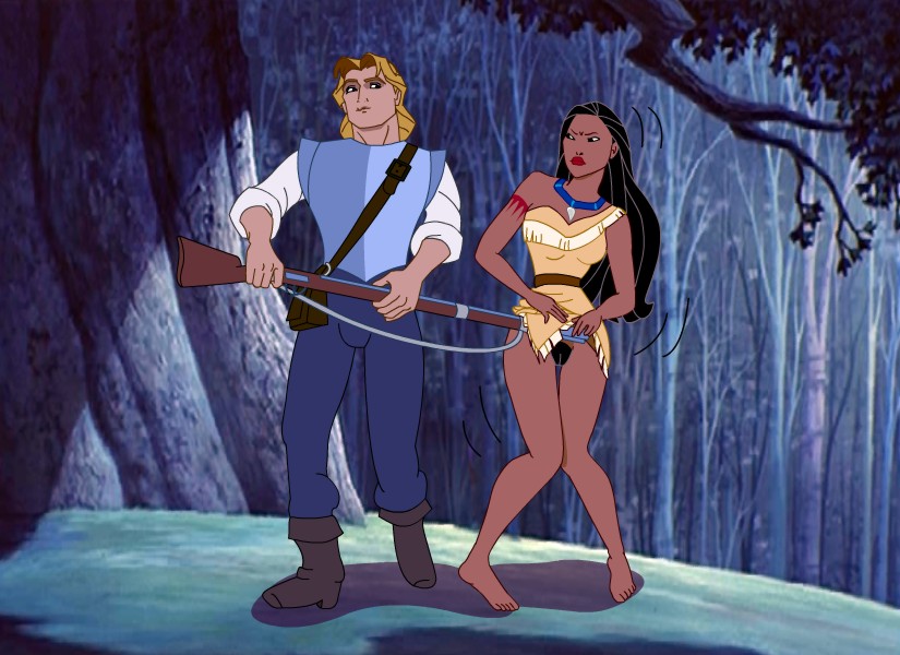 Pocahontas John Smith exploring the wonders of the New World