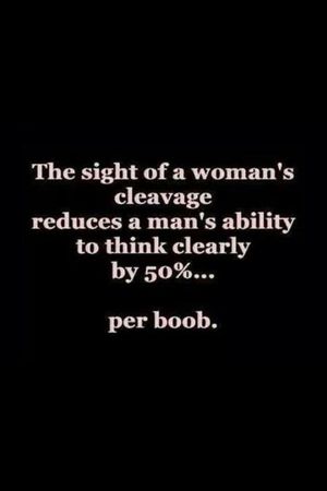 Men's Thinking and Cleavage