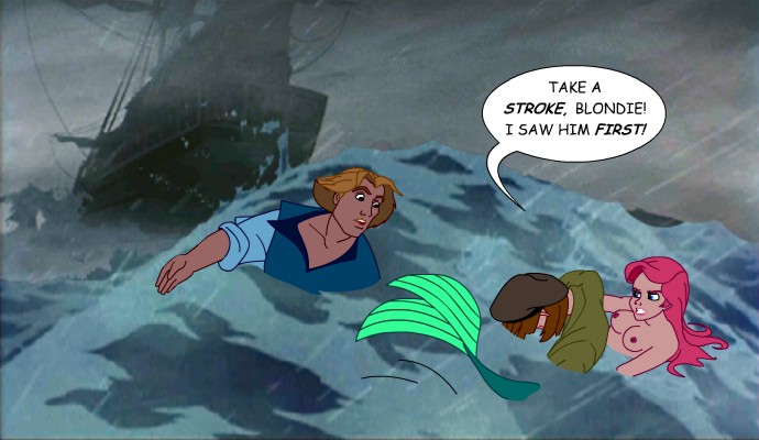 Some ancient cryptic Pocahontas / Little Mermaid crossover