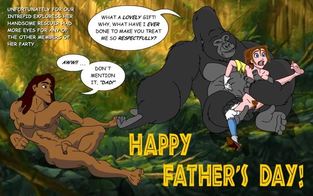 Tarzan gets his dad a gift