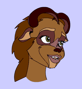 Beauty and the Beast furry Belle face