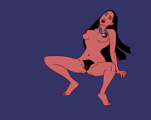 Pocahontas sans background John Smith deerskin but with necklace